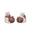 Ceramic Light Up Glitter Polar Bear Ornament Set of 2 Christmas